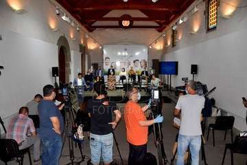La presentación del Plan de Reactivación Económica y Social de Telde tuvo lugar este lunes en la ermita de San Pedro Mártir (Foto Francisco Javier Santana)